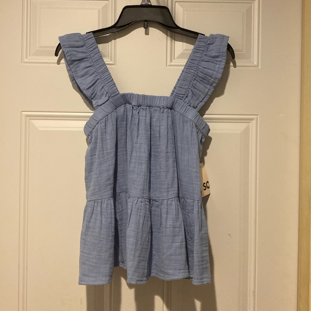 SO Tiered Ruffle Tank Size S